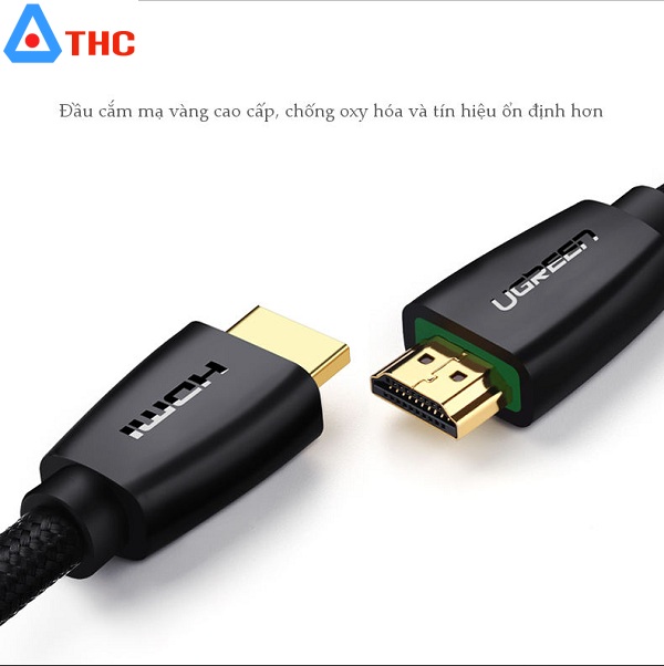Cáp HDMI 2.0 UGREEN HD118 hỗ trợ 3D/4K 0.75M 40799